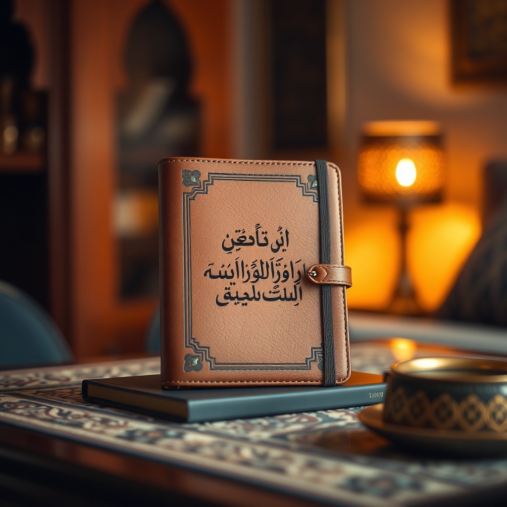 Arabic Calligraphy Leather Journal — Generic