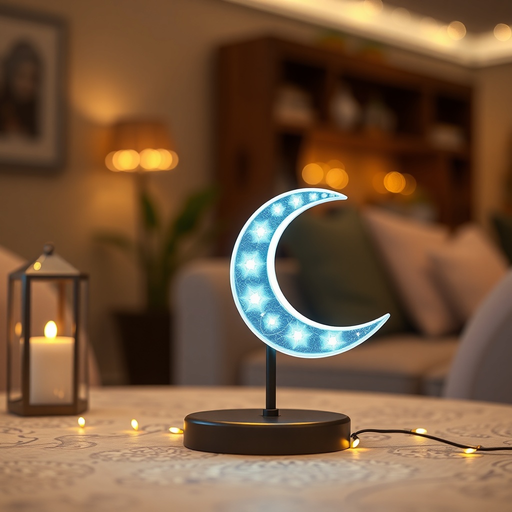 Crescent & Star LED Table Decoration — Generic