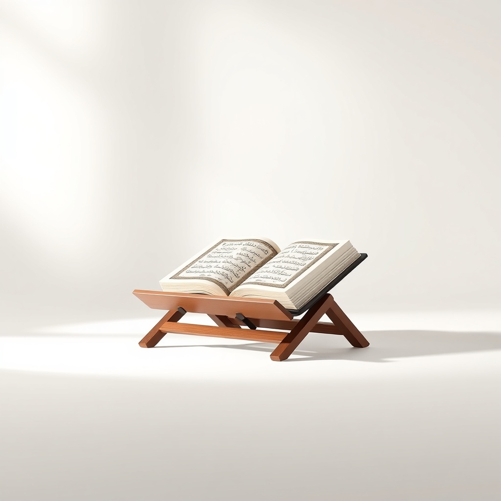 Folding Floor Quran Stand (Adjustable Rehal) — Generic