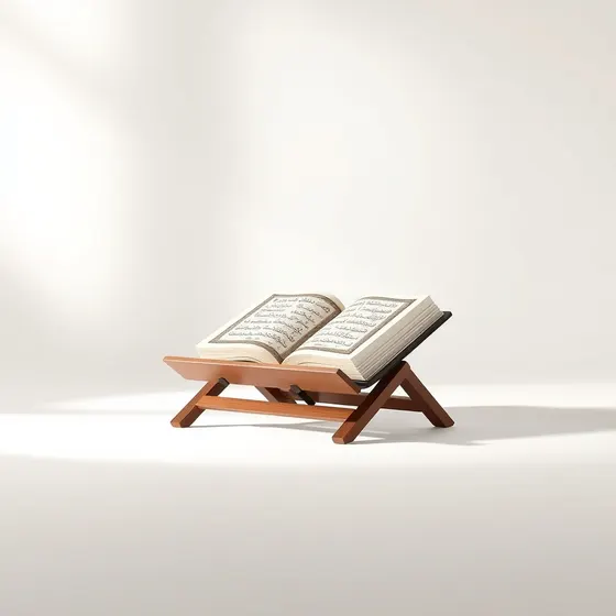 Folding Floor Quran Stand (Adjustable Rehal) — Generic