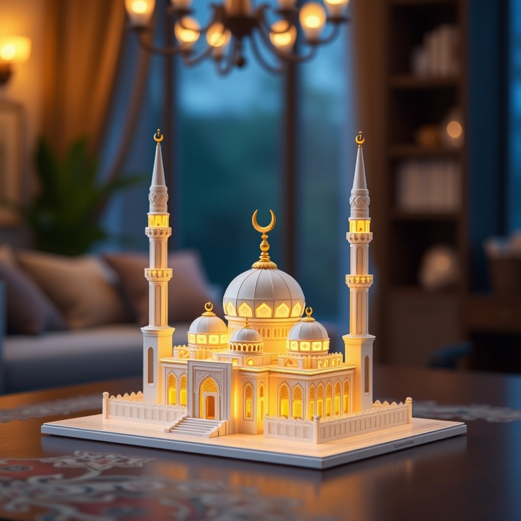3D Mosque Model Building Puzzle — Generic