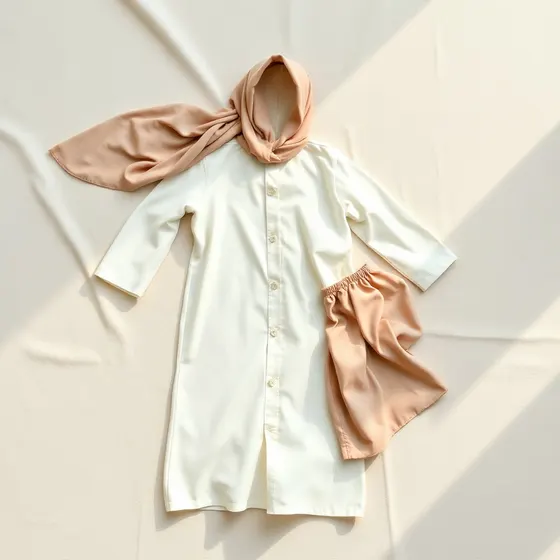 Girls Abaya & Hijab Set (Kids) — Generic