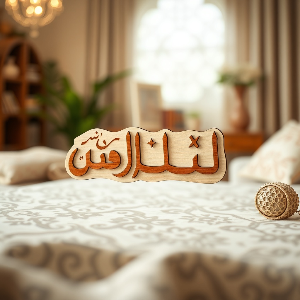Personalised Arabic Name Wooden Puzzle (Kids) — Generic