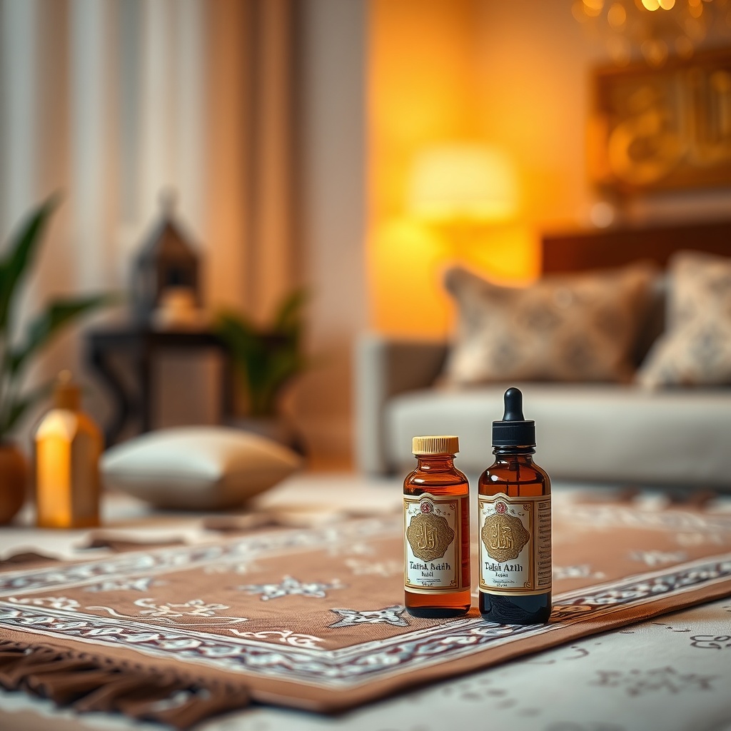 Prayer Mat, Tasbih & Attar Gift Combo — Generic