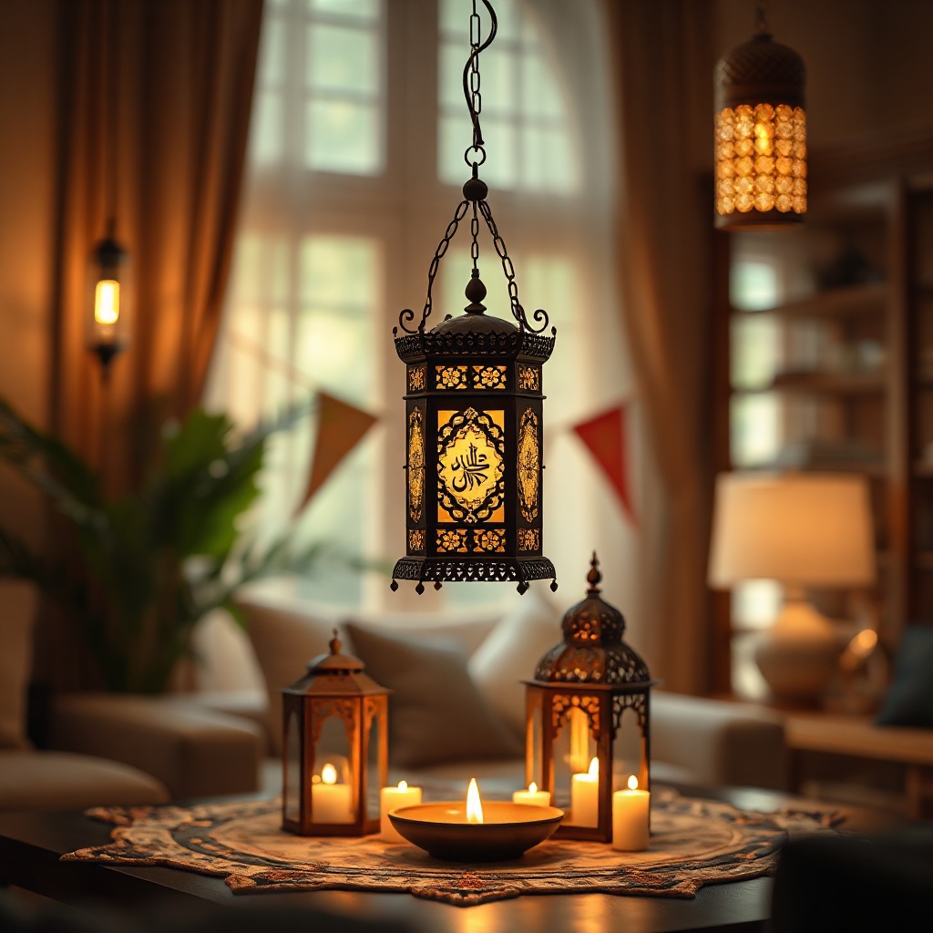 Ramadan & Eid Decoration Set (Lanterns & Banners) — Eid Party