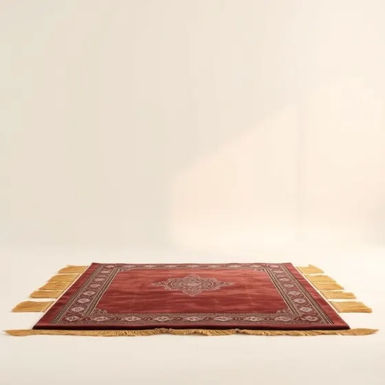 Luxury Velvet Islamic Prayer Rug (Janamaz) — Modefa